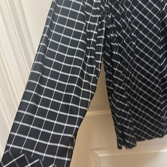 Chico’s black window pane plaid. 100% cotton no flaws. - Picture 3 of 5